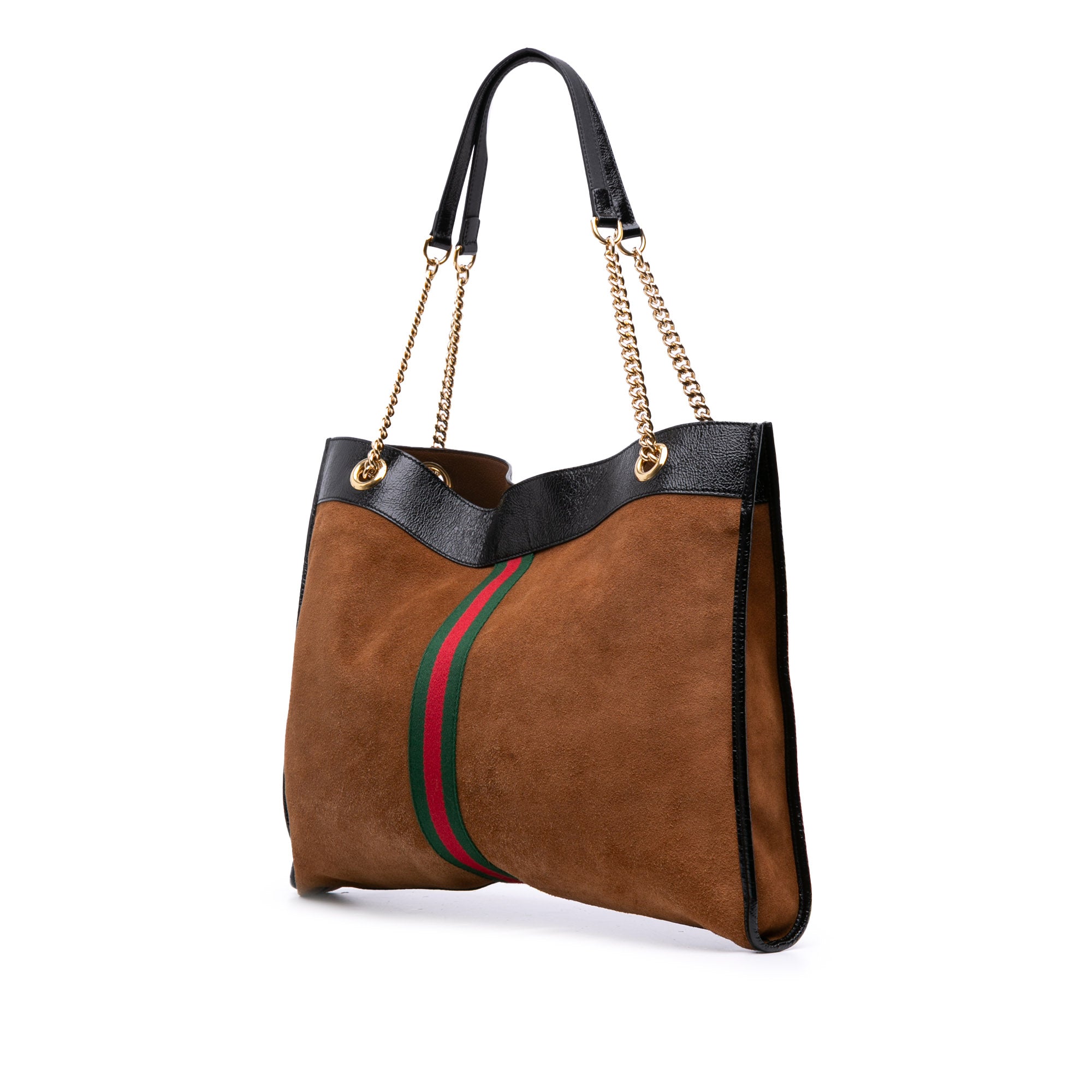 Large Web Suede Rajah Tote