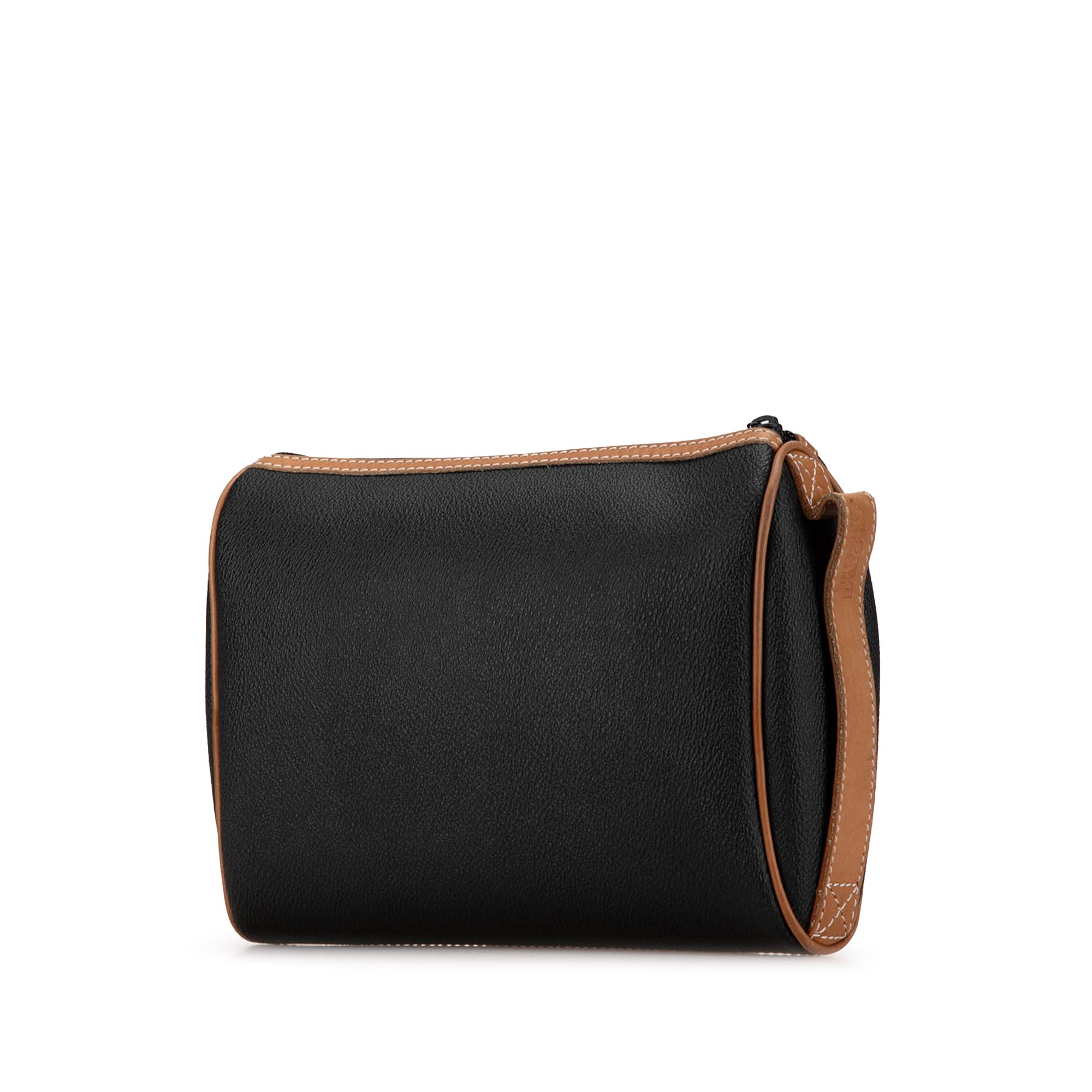 Leather Anagram Clutch