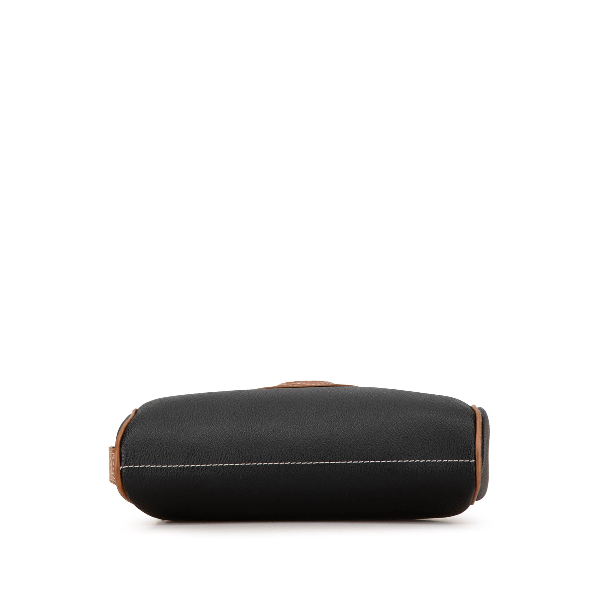 Leather Anagram Clutch