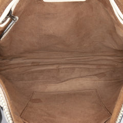 Nappa Intrecciato Check Grommet Palio Crossbody
