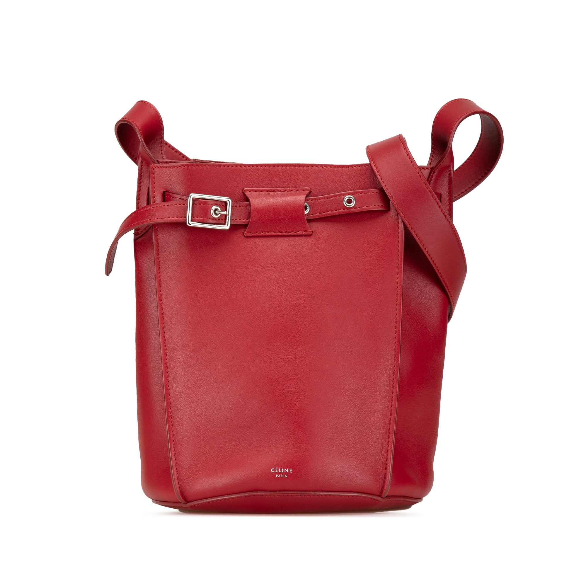 Leather Big Bag Bucket Crossbody
