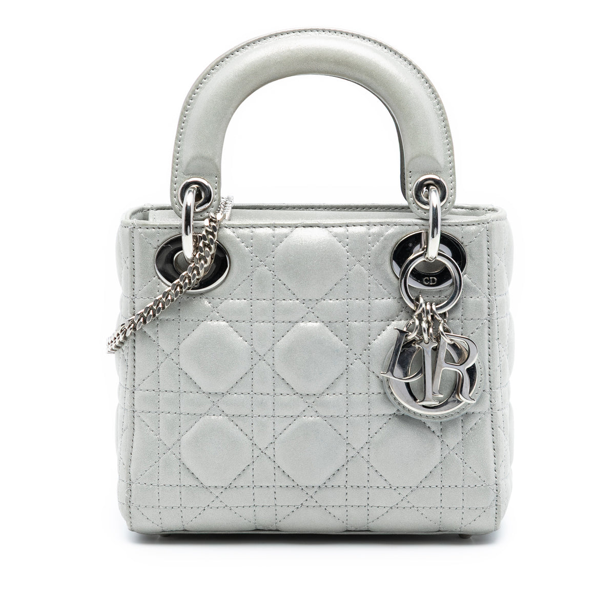Mini Iridescent Lambskin Cannage Lady Dior