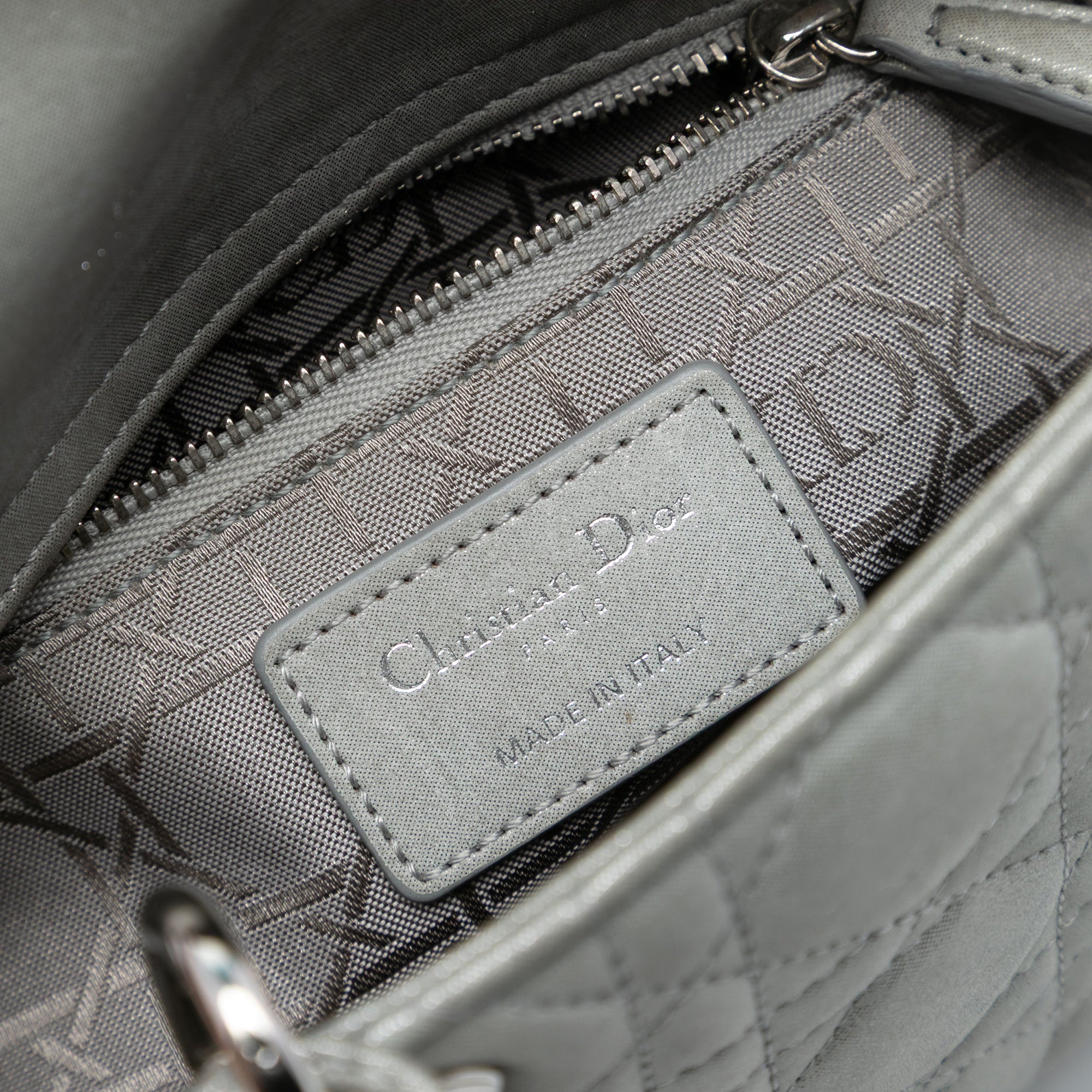 Mini Iridescent Lambskin Cannage Lady Dior