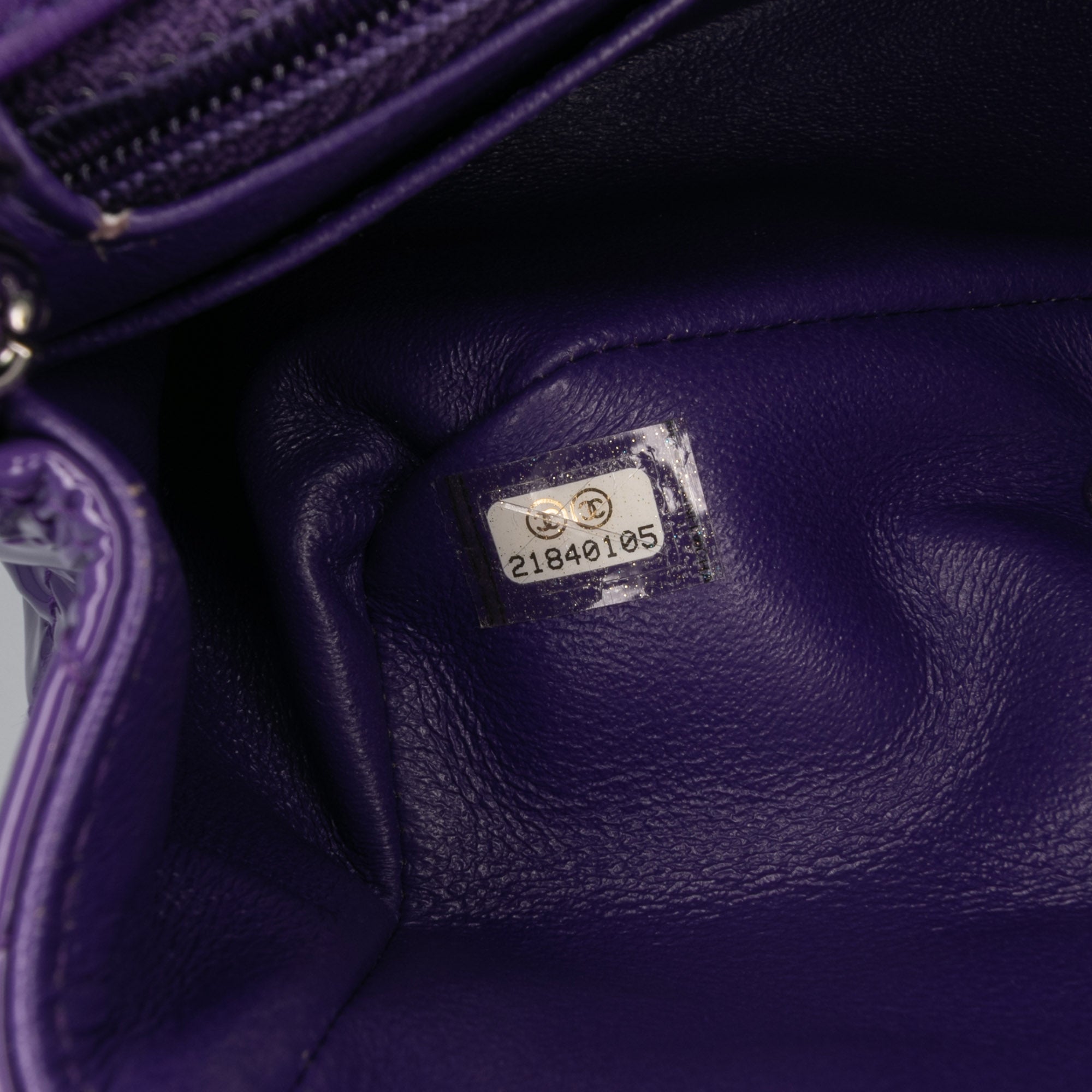 Mini Square Classic Patent Single Flap