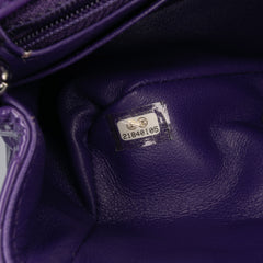 Mini Square Classic Patent Single Flap
