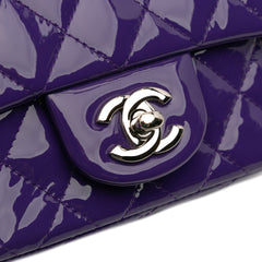Mini Square Classic Patent Single Flap