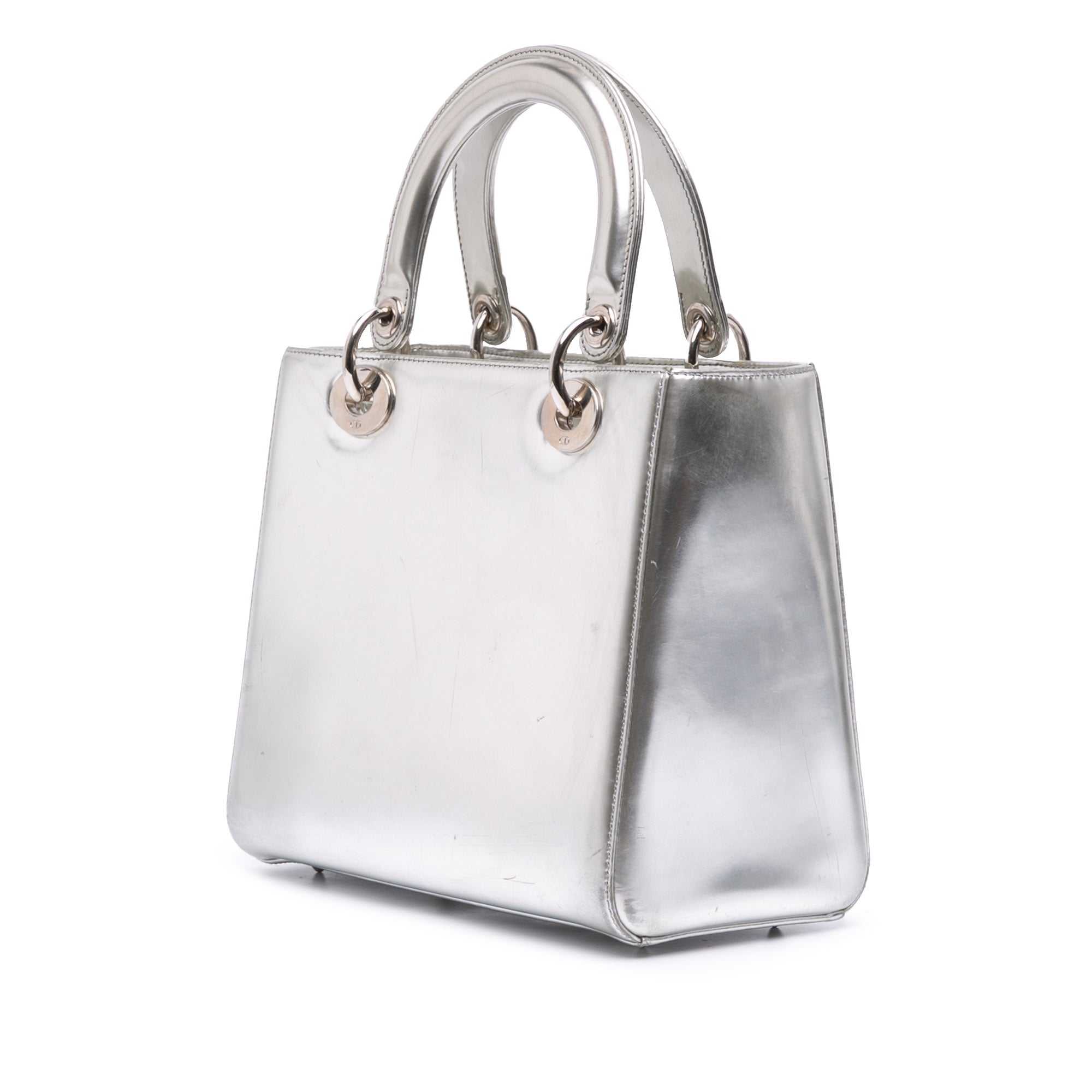 Medium Metallic Patent Lady Dior