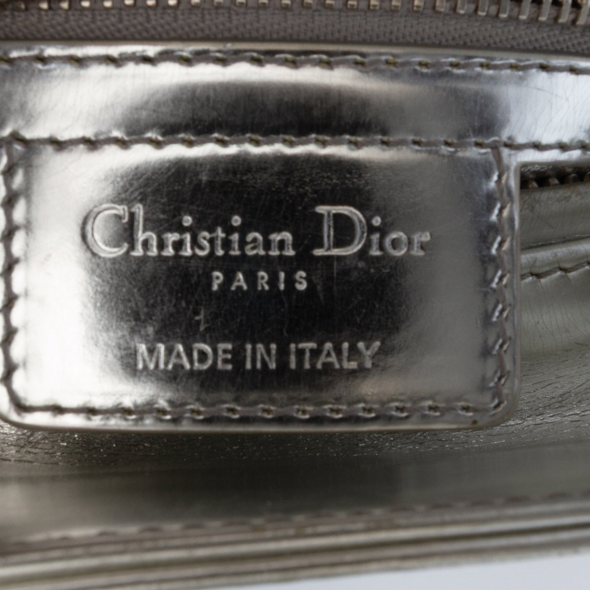 Medium Metallic Patent Lady Dior