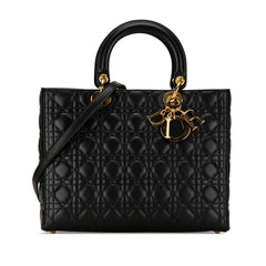 Large Lambskin Cannage Lady Dior_0