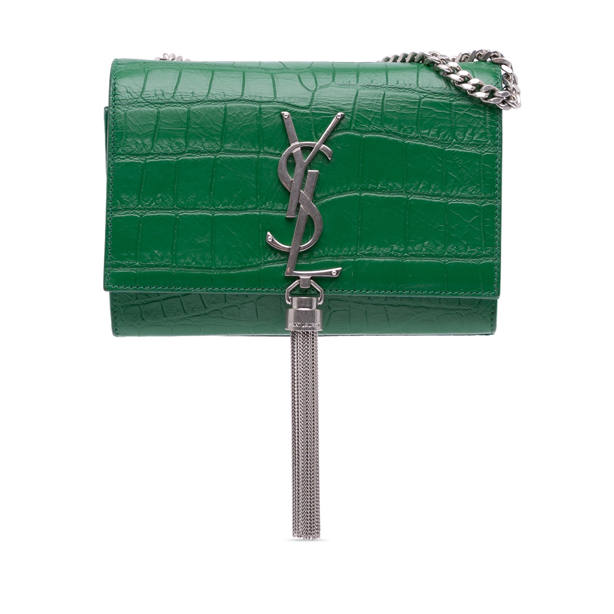 Small Embossed Kate Tassel Crossbody