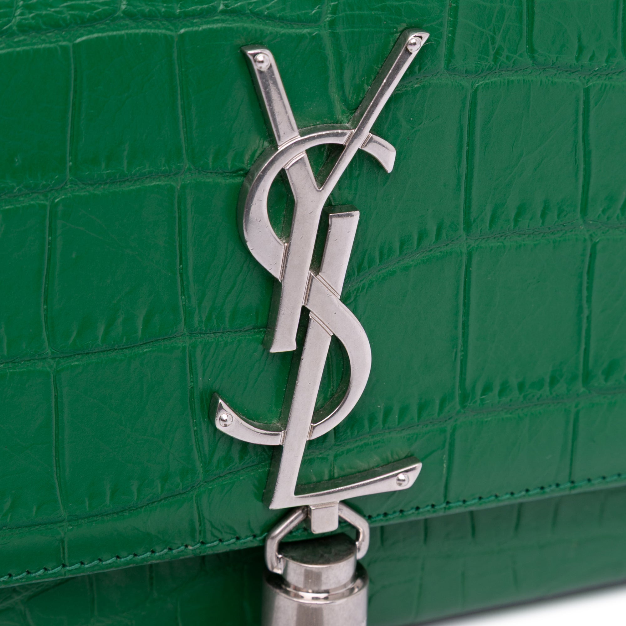 Small Embossed Kate Tassel Crossbody
