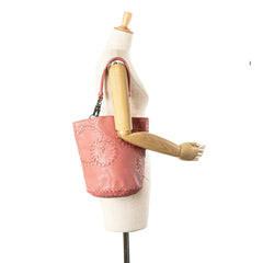 Small Intrecciato Trimmed Cervo Bucket Bag
