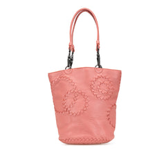 Small Intrecciato Trimmed Cervo Bucket Bag