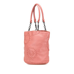 Small Intrecciato Trimmed Cervo Bucket Bag