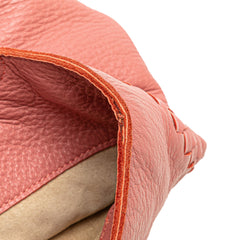 Small Intrecciato Trimmed Cervo Bucket Bag