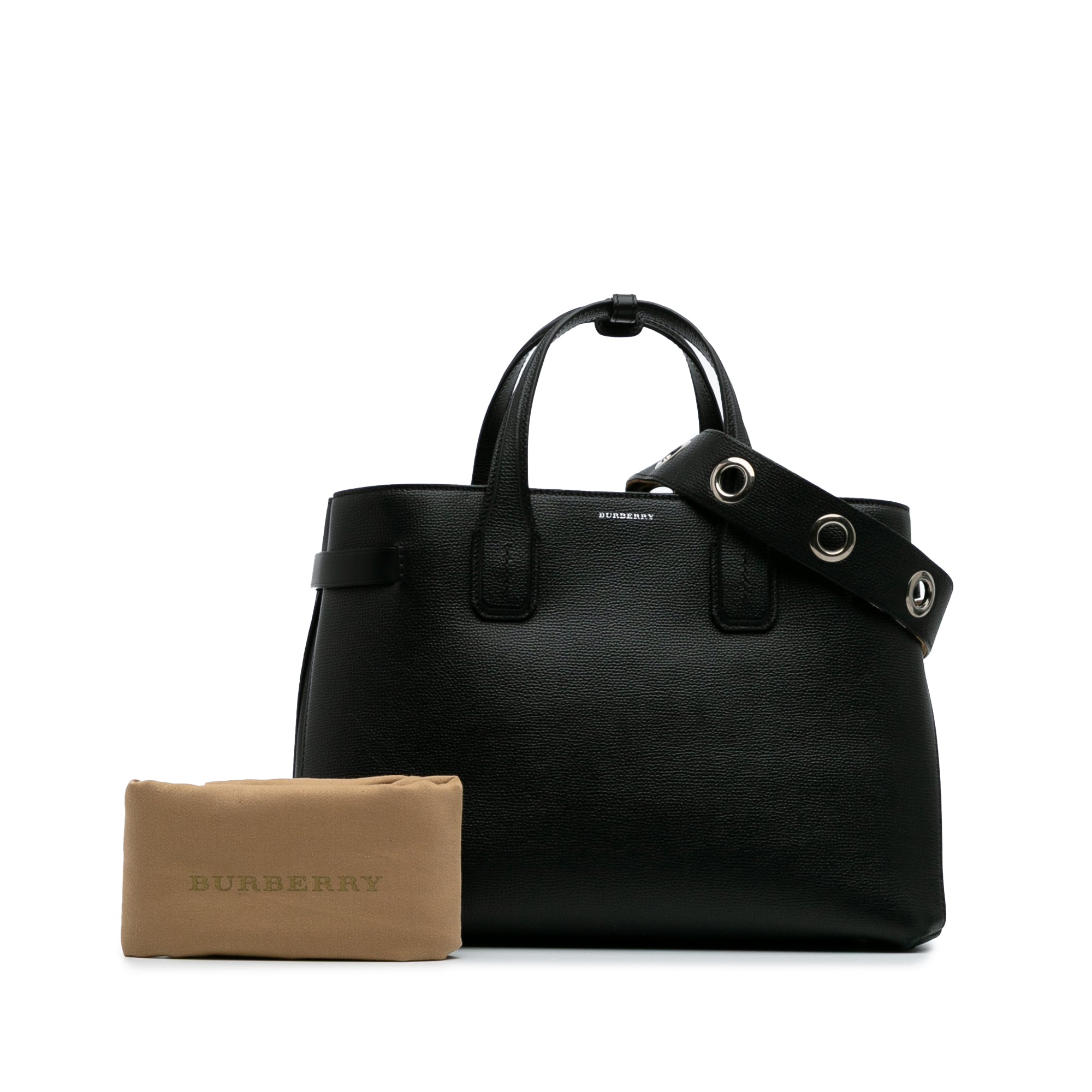 Medium Leather Banner Satchel