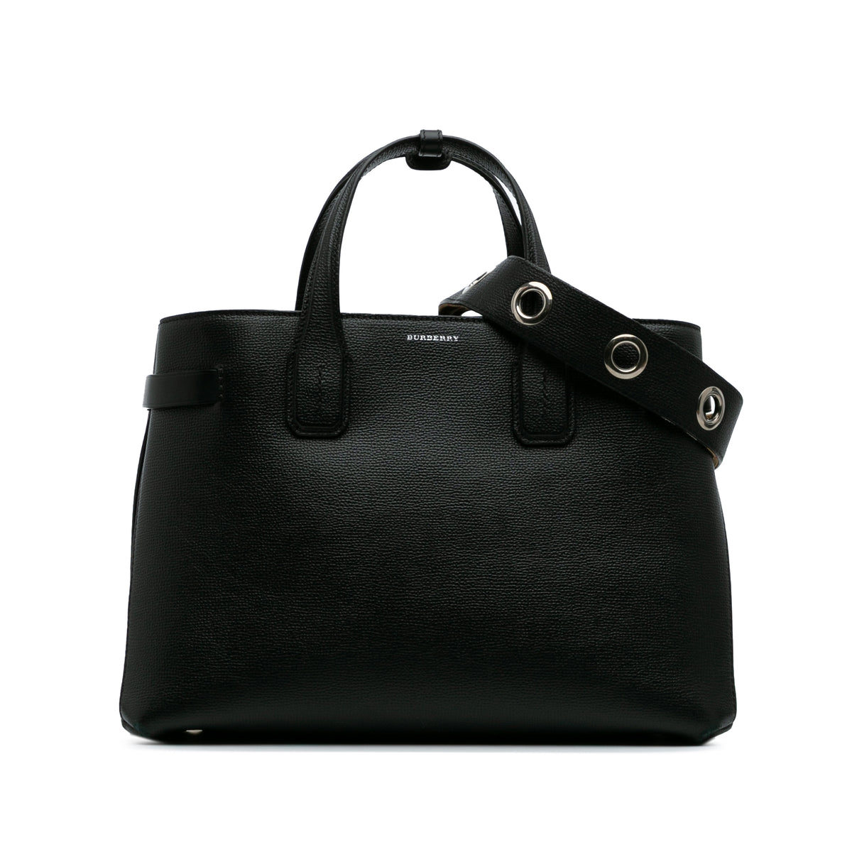 Medium Leather Banner Satchel
