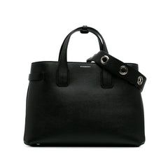 Medium Leather Banner Satchel