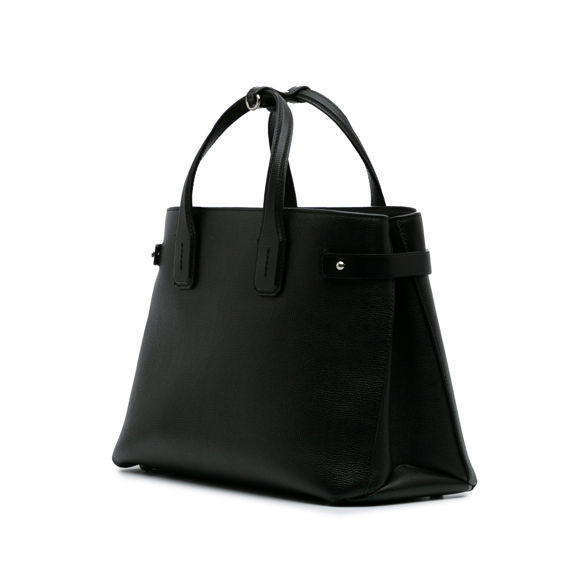 Medium Leather Banner Satchel