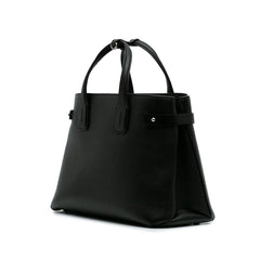 Medium Leather Banner Satchel