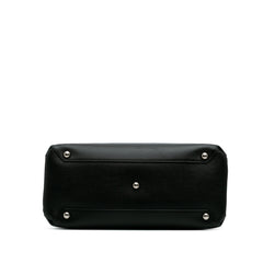 Medium Leather Banner Satchel