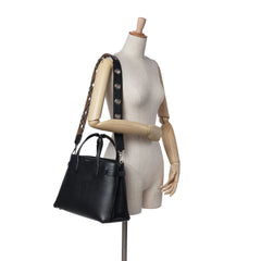 Medium Leather Banner Satchel