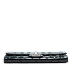 CC Quilted Patent East West Wallet On Chain