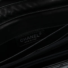 CC Quilted Patent East West Wallet On Chain