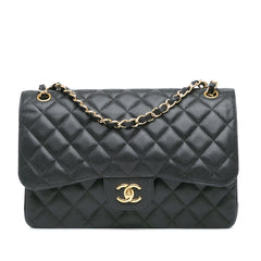 Jumbo Classic Caviar Double Flap