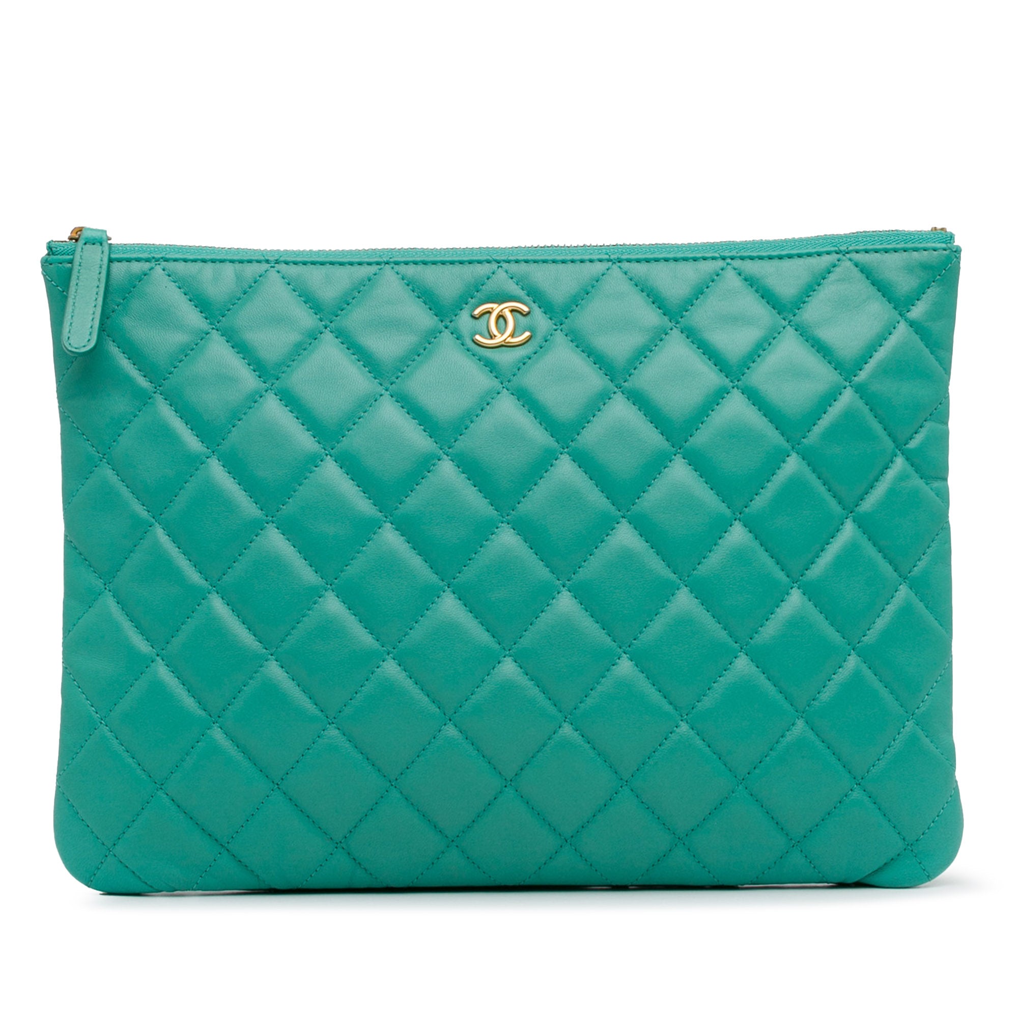 Quilted Lambskin O-Case Clutch_0