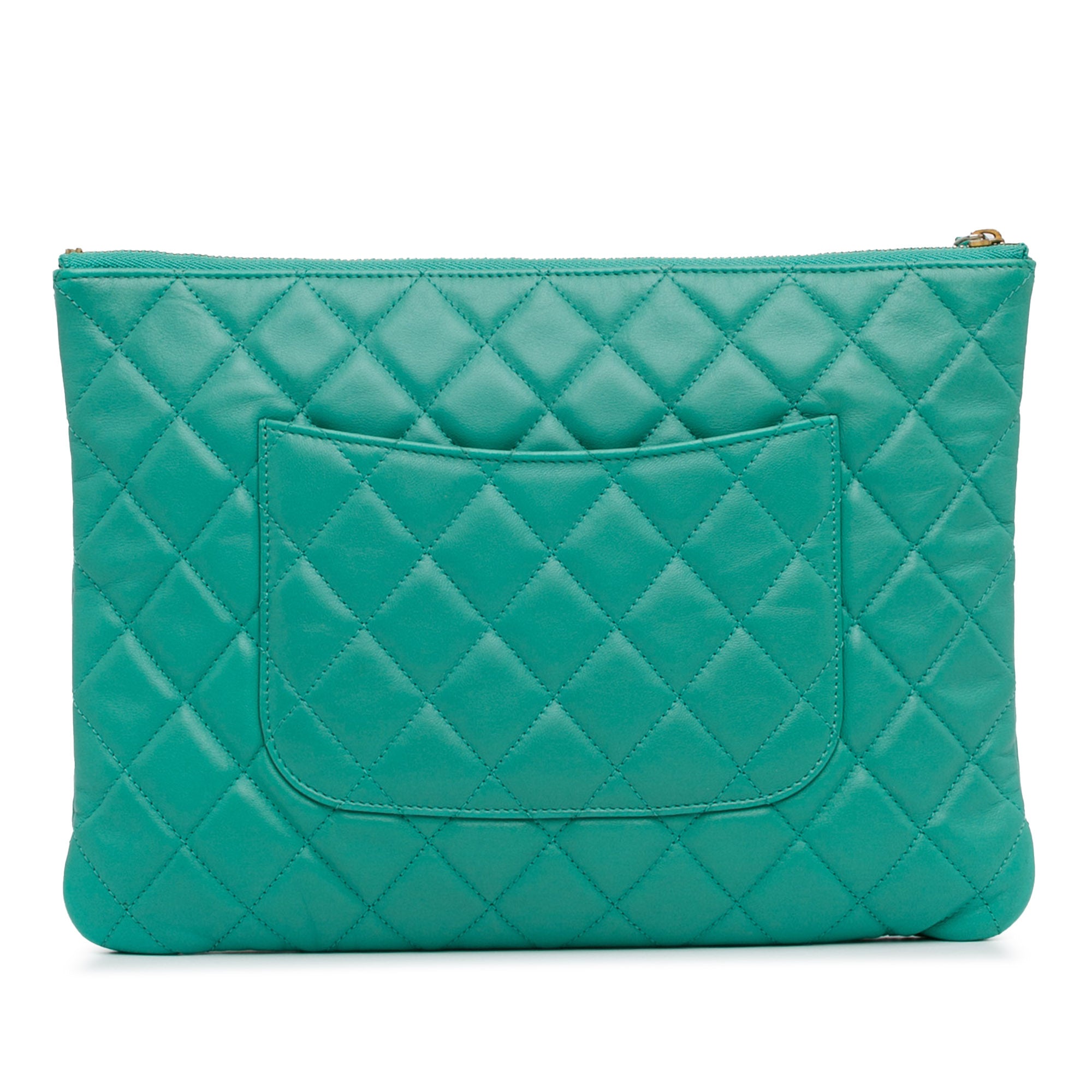 Quilted Lambskin O-Case Clutch_2