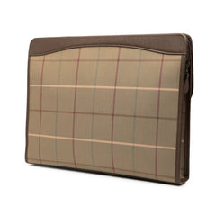 Vintage Check Canvas Clutch