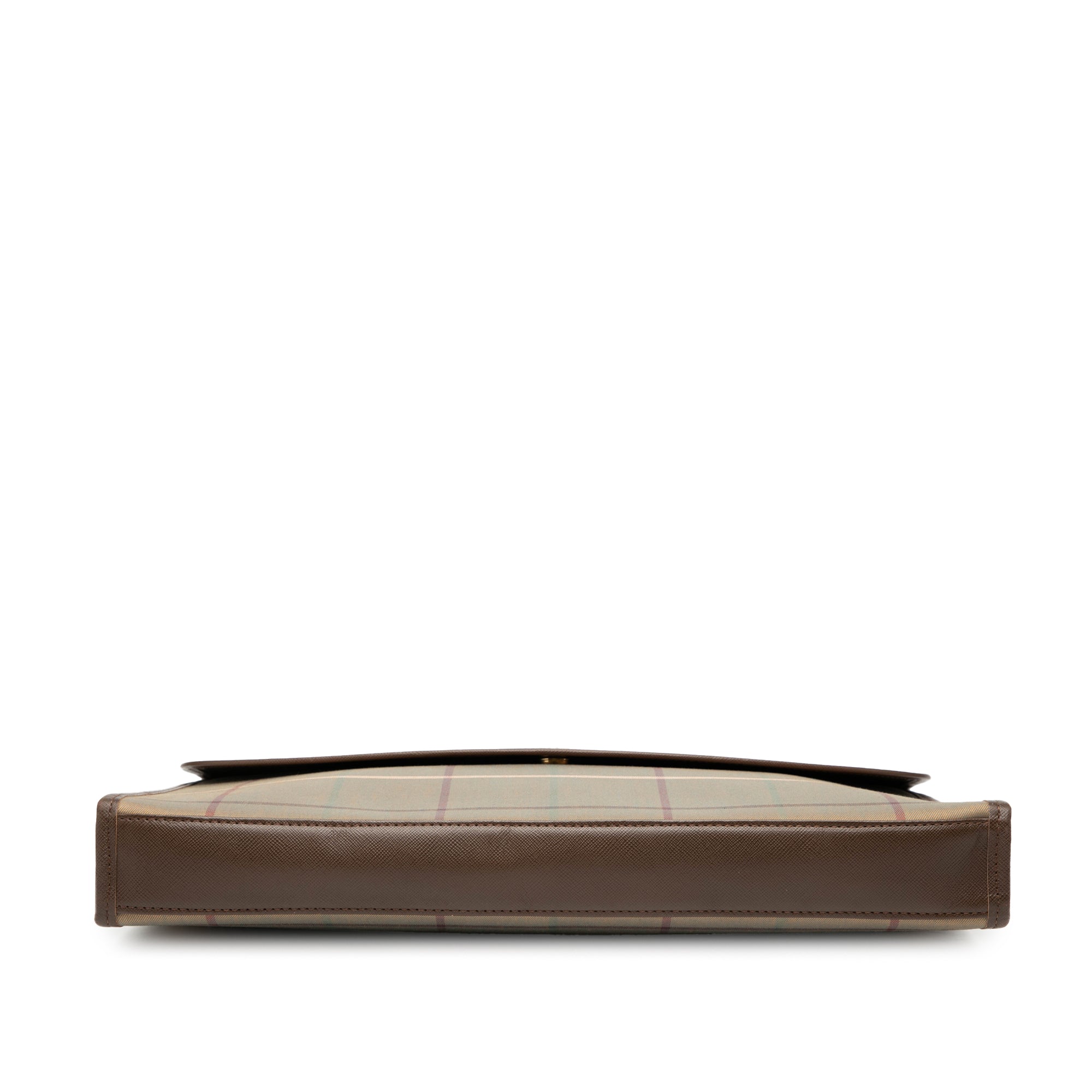 Vintage Check Canvas Clutch