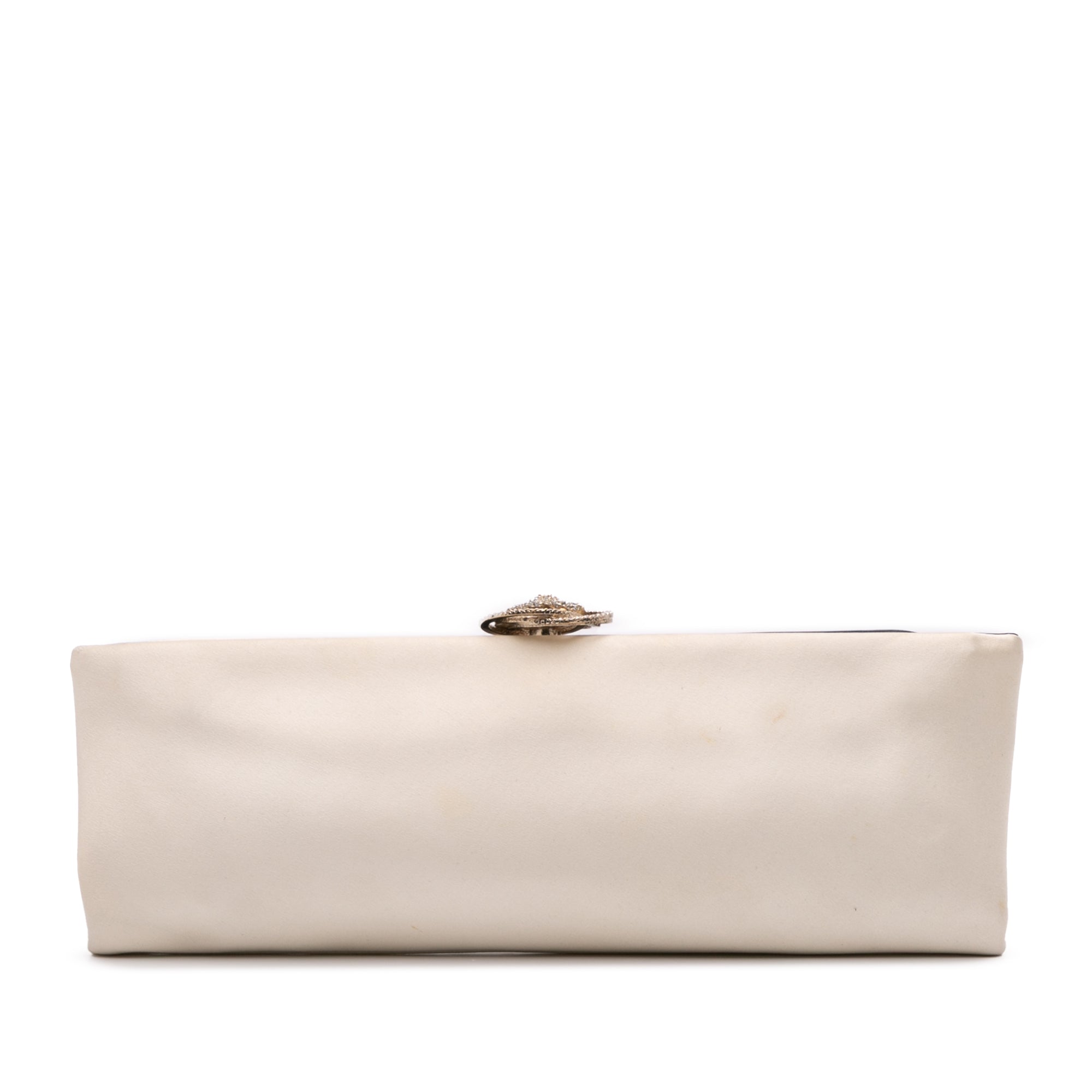 Camellia Satin Clutch