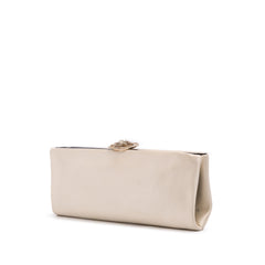 Camellia Satin Clutch