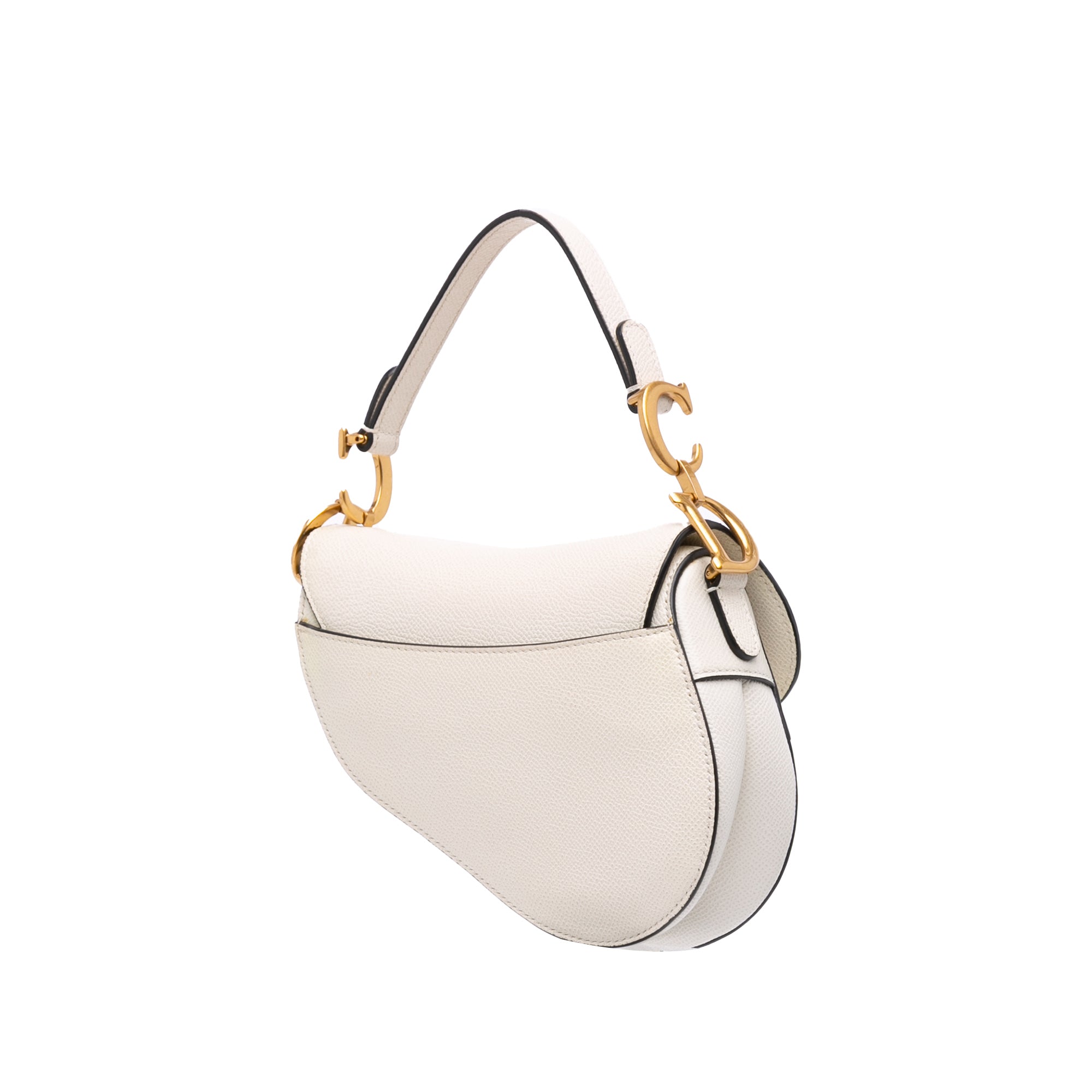 Mini Grained Calfskin Saddle Bag