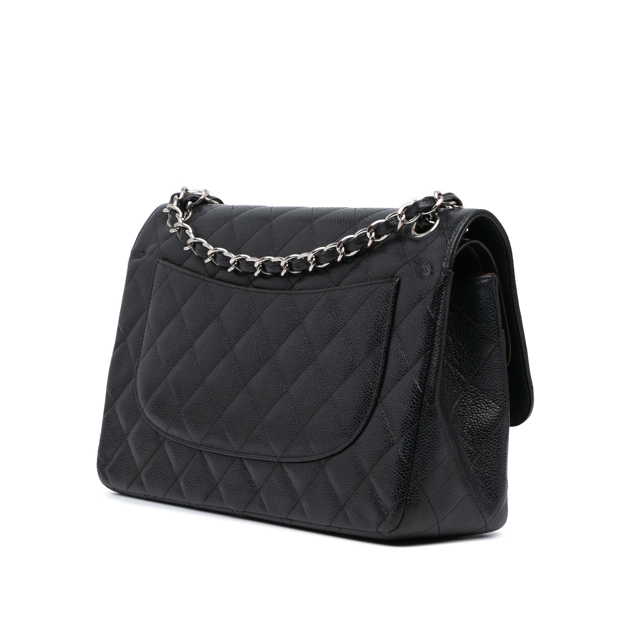 Jumbo Classic Caviar Double Flap