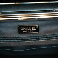 CC Metallic Calfskin Vanity Bag
