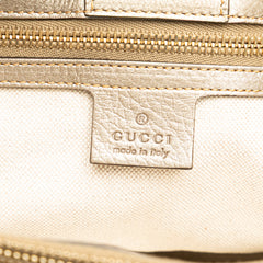 Medium Calfskin Bamboo Shopper Satchel