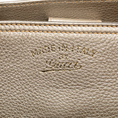 Medium Calfskin Bamboo Shopper Satchel