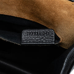 Small Leather and House Check Canvas Derby Macken Crossbody