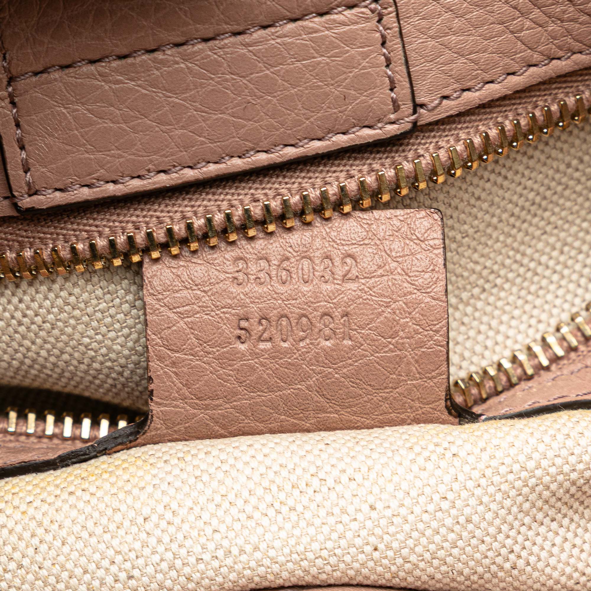 Small Calfskin Bamboo Shopper Satchel
