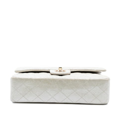 Medium Classic Iridescent Lambskin Double Flap