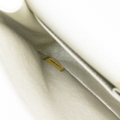 Medium Classic Iridescent Lambskin Double Flap