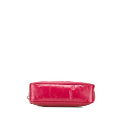 Patent Soho Chain Zip Shoulder Bag