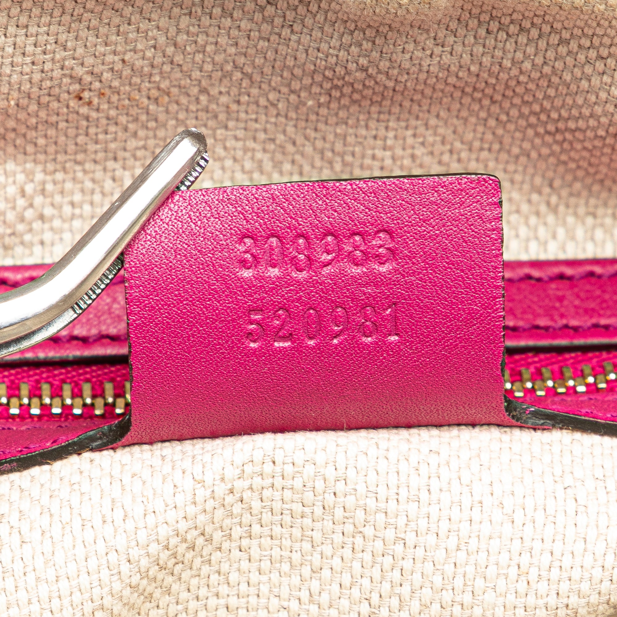 Patent Soho Chain Zip Shoulder Bag