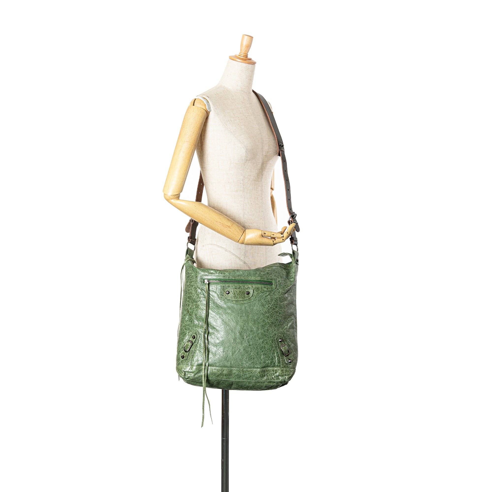 Lambskin Motocross Classic Day Messenger Bag