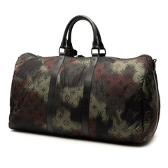 Monogram Camouflage Nylon Keepall Bandouliere 50