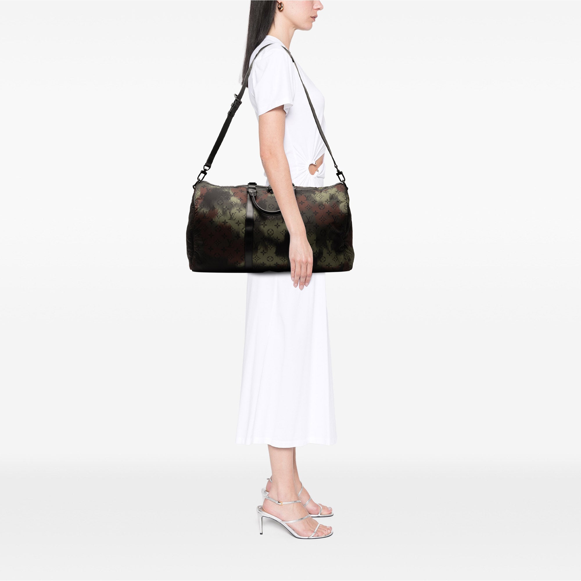 Monogram Camouflage Nylon Keepall Bandouliere 50
