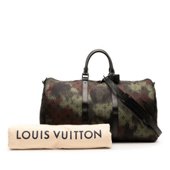 Monogram Camouflage Nylon Keepall Bandouliere 50